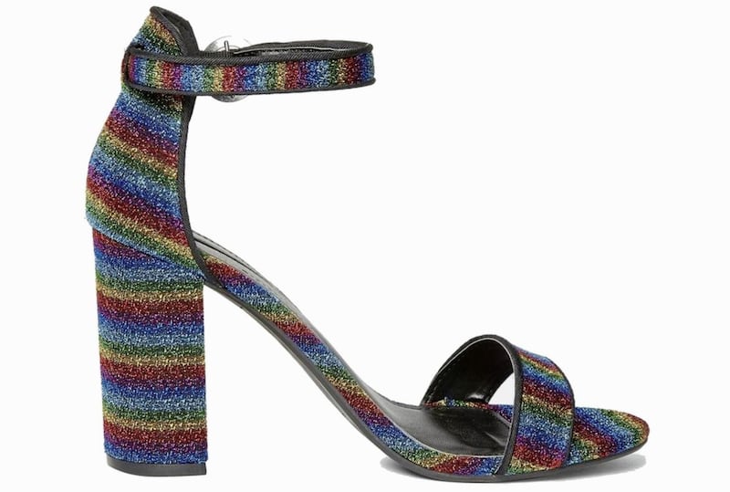 Dorothy Perkins Multi Coloured Shimmy Heeled Sandals, &pound;22.40, available from Dorothy Perkins 