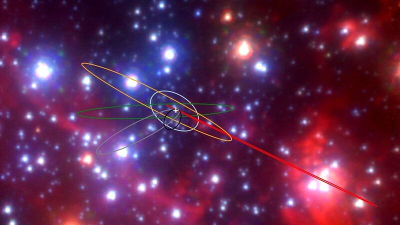 The group was spotted orbiting a supermassive black hole called Sagittarius A* located some 26,000 light years away from Earth.
