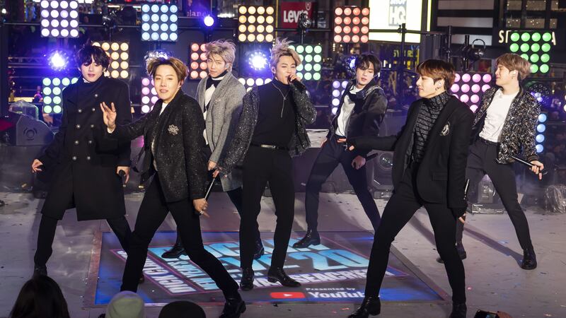 The Korean boyband dazzled with their dance routines.