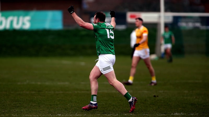 Sean Quigley played a key role in Fermanagh's promotion from Division Three. Picture by Seamus Loughran
