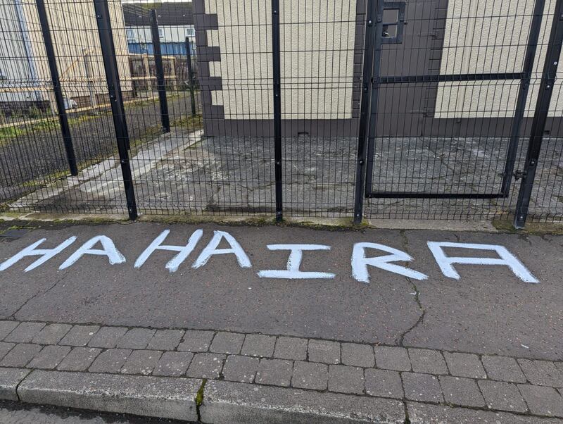 Paint and graffiti damage at Co Antrim orange hall treated as hate ...