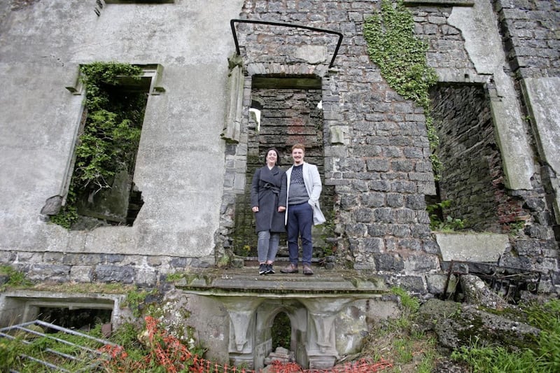 Ryan Greer and his partner Helenna Howie aim to take over Kilwaughter Castle outside Larne, Co Antrim. Picture by Mal McCann
