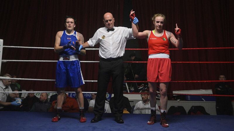 Amy Broadhurst, who boxes out of the St Bronagh's club in Rostrevor, has advanced to the semi-final stage of the World Elite Championships in Istanbul. Picture by Mark Marlow