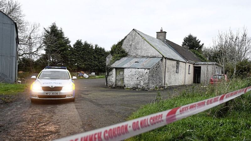A 36-year-old man was arrested after a man in his fifties was found dead in a house outside Rasharkin, Co Antrim. Picture by Justin Kernoghan, Photopress 