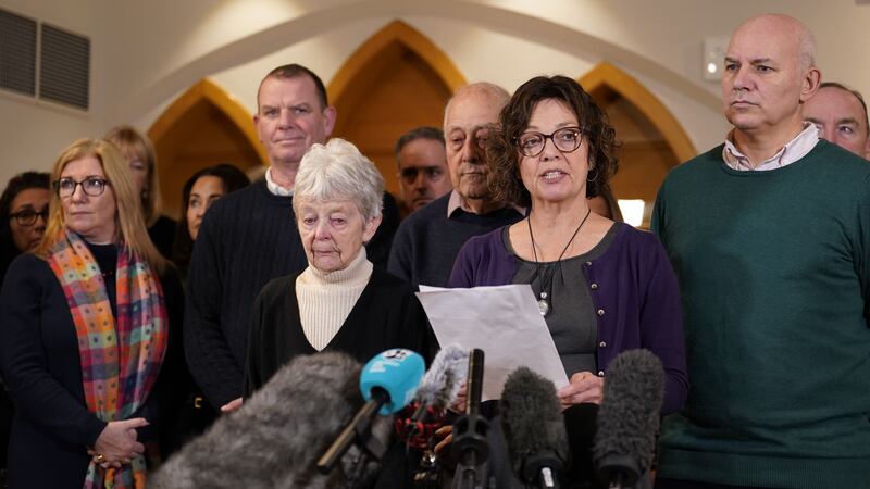 Speaking to the press after the coroner’s conclusion, Mrs Perry’s sister, Julia Walters, said the inquest had shown the ‘brutal inhumanity’ of Ofsted inspections (Andrew Matthews/PA)