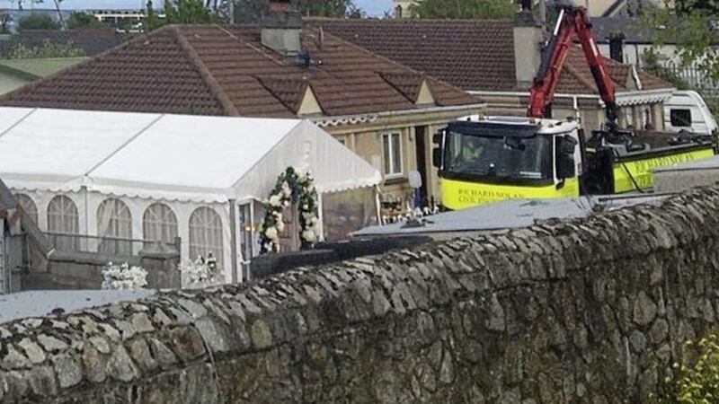 A judge ruled the marquee had to be removed. Picture by RT&Eacute; 