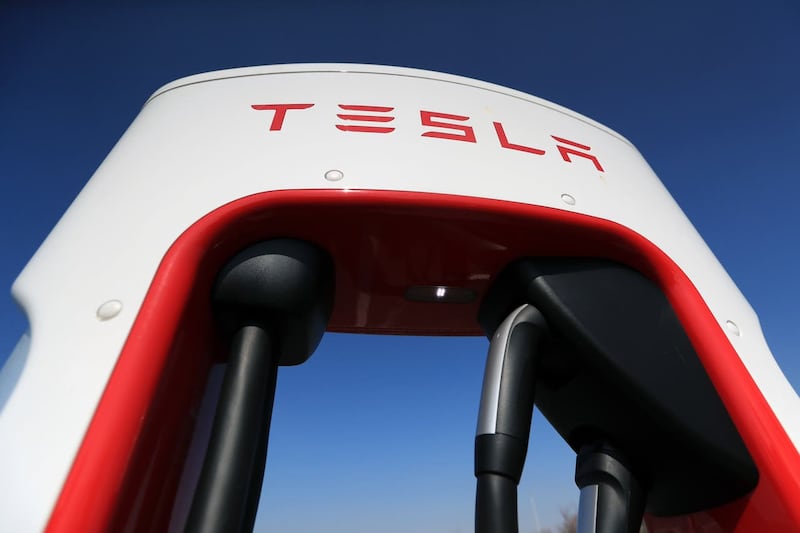 A Tesla charger