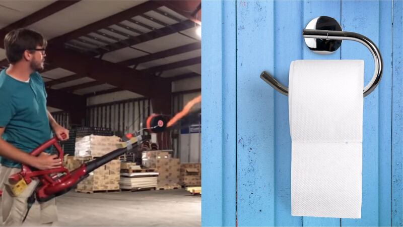 The toilet paper cannons are amazing to watch… but you probably won’t be able to make them at home.
