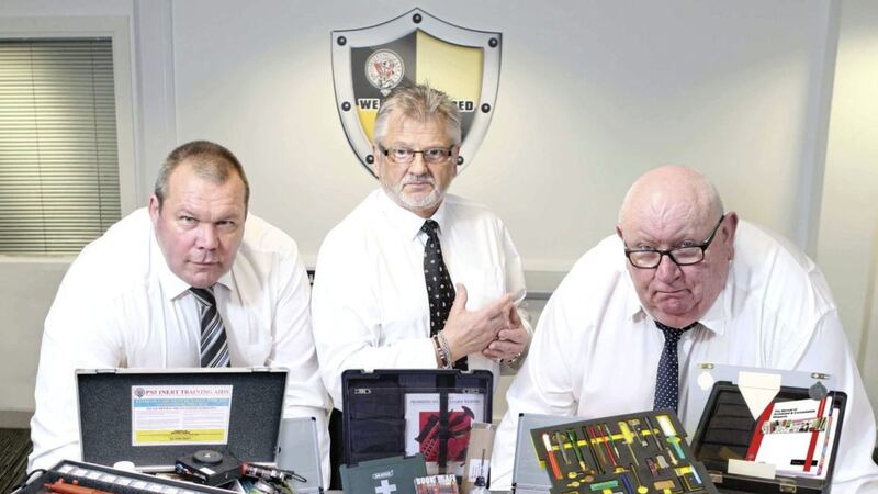 Launching the new programme are Mercury Security CEO Frank Cullen (right), Garry Suddaby (left), Mercury training and development manager, and PS5 CEO Steve Collins (centre) 