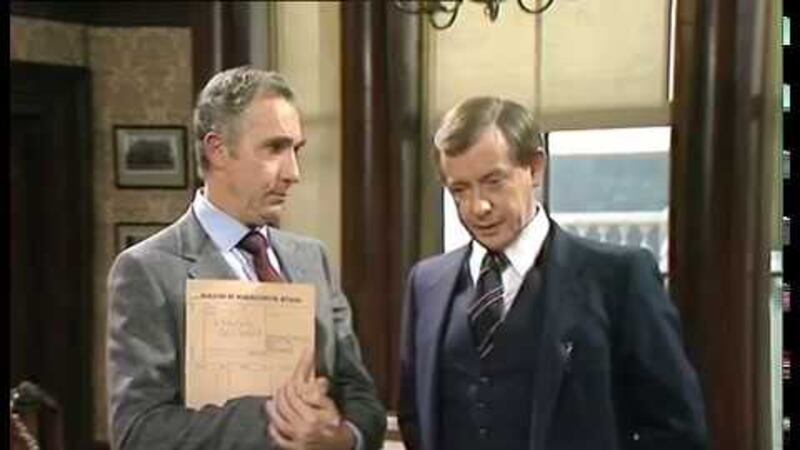 Civil servants Sir Humphrey Appleton and Bernard Woolley in the iconic political satire Yes Minister and Yes, Prime Minister