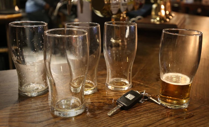Beer glasses in a pub (Philip Toscano/PA)