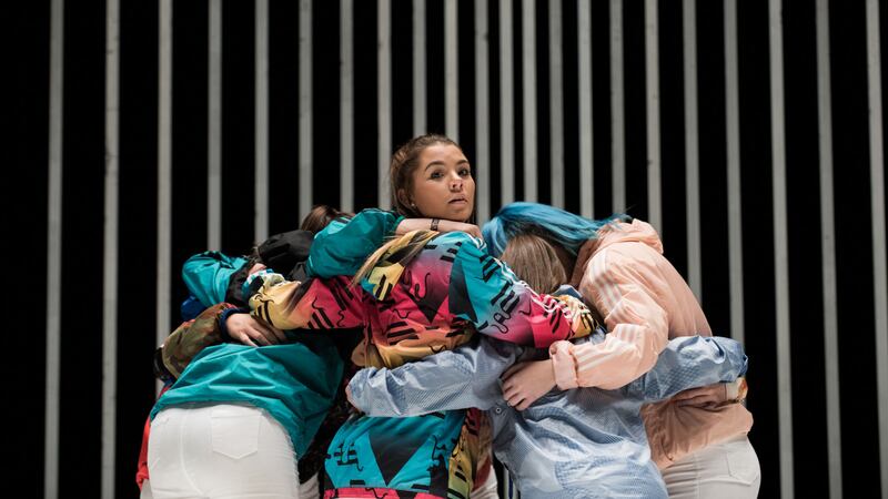 <b style="font-family: Arial, Verdana, sans-serif; ">AJENDANCE</b><span style="font-family: Arial, Verdana, sans-serif; ">: Young dancers from the east Belfast-based dance company took part in Oona Doherty's stunning Hard to be Soft at the MAC last night.&nbsp; &nbsp; &nbsp; &nbsp; &nbsp; &nbsp; &nbsp; &nbsp; &nbsp; &nbsp; &nbsp; &nbsp; &nbsp; &nbsp; &nbsp; &nbsp; &nbsp; &nbsp; &nbsp; &nbsp; &nbsp; &nbsp; &nbsp; &nbsp; &nbsp; &nbsp; &nbsp; &nbsp; &nbsp; &nbsp; &nbsp; &nbsp; &nbsp; &nbsp; &nbsp; &nbsp; &nbsp; &nbsp; &nbsp; &nbsp; &nbsp; &nbsp; &nbsp; &nbsp; &nbsp; &nbsp; &nbsp; &nbsp; &nbsp; &nbsp; &nbsp; &nbsp; &nbsp; &nbsp; &nbsp; &nbsp; &nbsp; &nbsp; &nbsp; &nbsp; &nbsp; &nbsp; &nbsp; &nbsp; &nbsp; &nbsp; &nbsp; &nbsp; &nbsp; &nbsp; &nbsp; &nbsp; &nbsp; &nbsp; &nbsp; &nbsp; &nbsp; Pic: Luca Trufarelli</span>