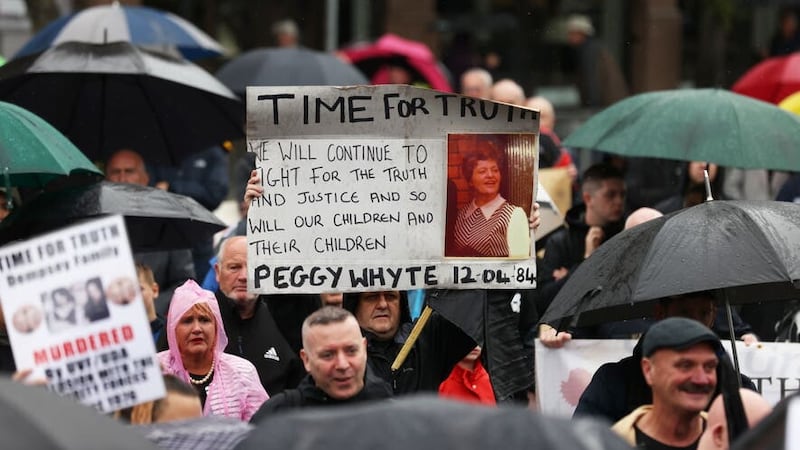 A series of protests have taken place against proposed Government legislation on legacy (Liam McBurney/PA)