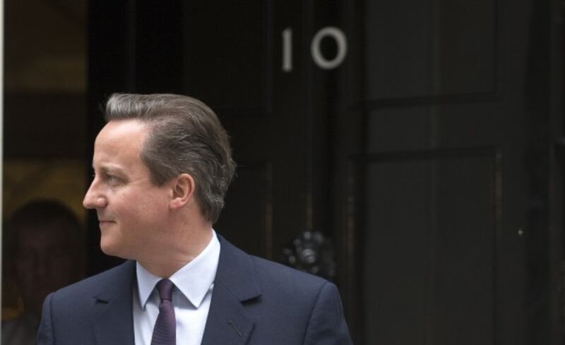 David Cameron outside Number 10