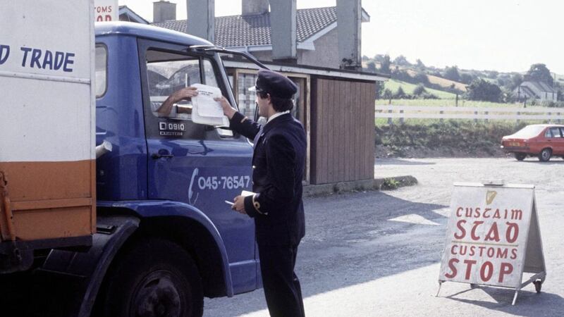 Customs outside Newry, Co Down, in 1981. File picture from Pacemaker 
