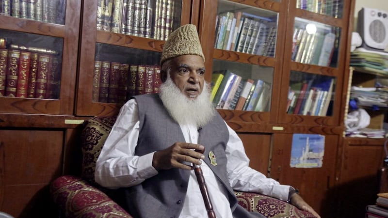 Pakistani cleric Muhammad Afzal Qadri called for judges to be killed (AP Photo/K.M. Chaudary) 