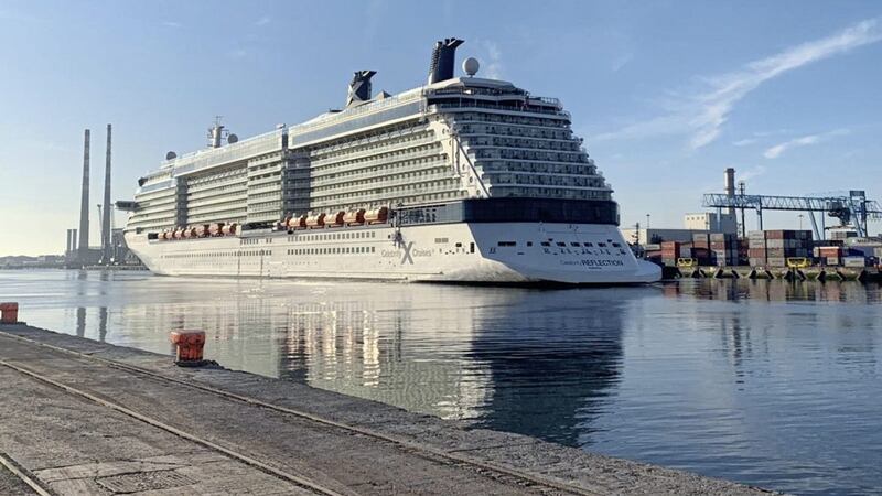 The 3,600-passenger Celebrity Reflection cruise ship is due to dock in Belfast today 