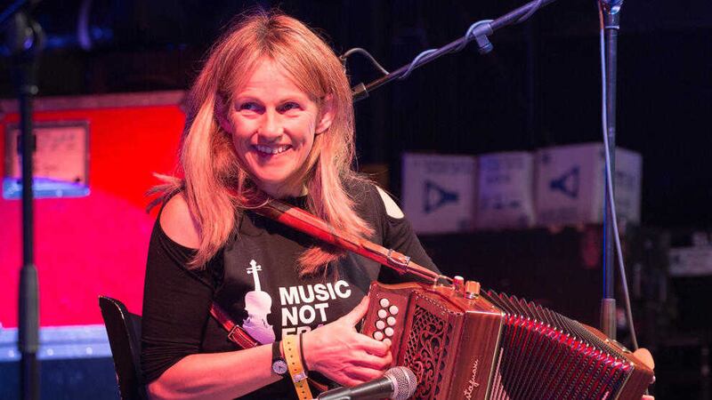 Sharon Shannon in action live 