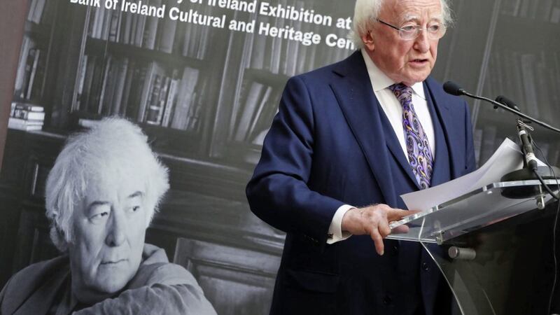 Michael D Higgins at the opening of the National Library of Ireland earlier this year. 