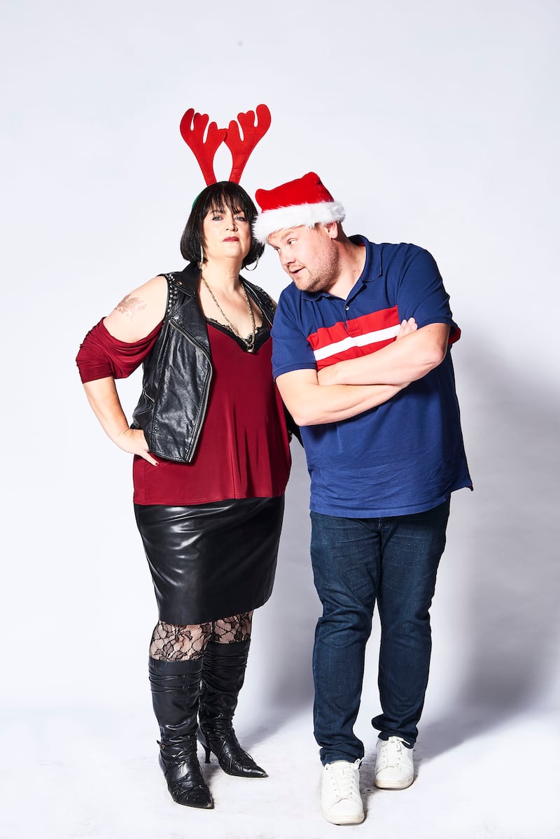 Ruth Jones and James Corden