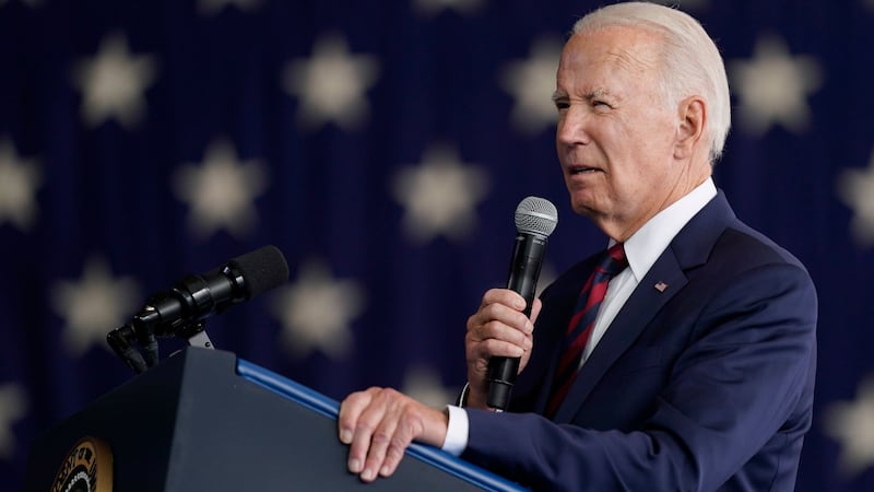 President Joe Biden’s White House has dismissed the impeachment push as politically motivated (Evan Vucci/AP)