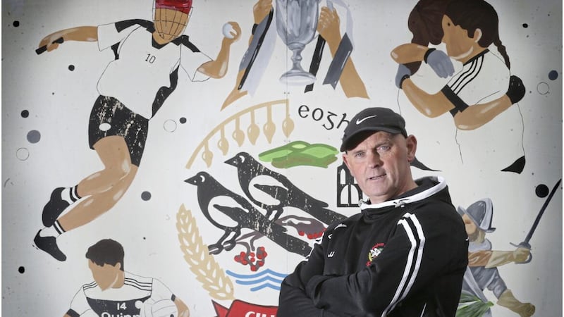 Even apart from his three sons playing for Kilcoo, Jerome Johnston sr is so embedded into the fabric of Kilcoo&#39;s success story that it is unthinkable for him to manage another team against the Magpies. Picture by Hugh Russell 