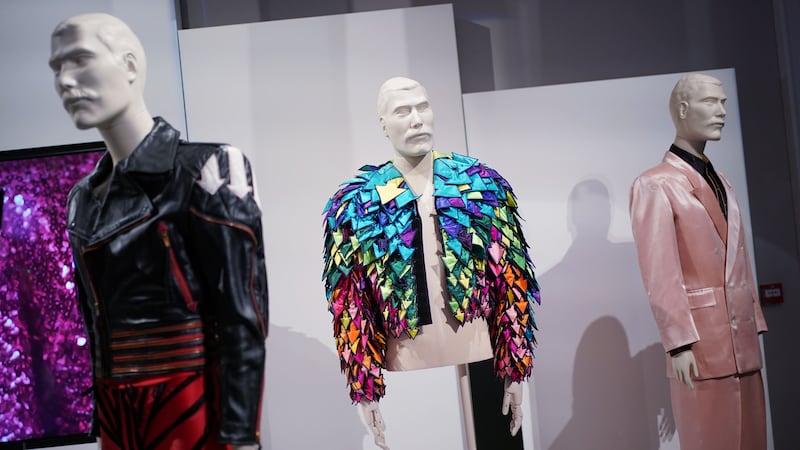 Costumes which are part of Freddie Mercury’s personal collection, on display during a photo call at Sotheby’s in London, ahead of their auction (Yui Mok/PA)