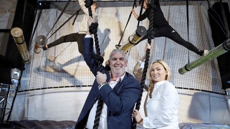 Joint business owners Gareth and Lorna Murphy, of Belfast-based leisure and adventure company We Are Vertigo, have opened the doors to Ireland&rsquo;s first indoor ninja warrior course as part of a &pound;1 million investment 