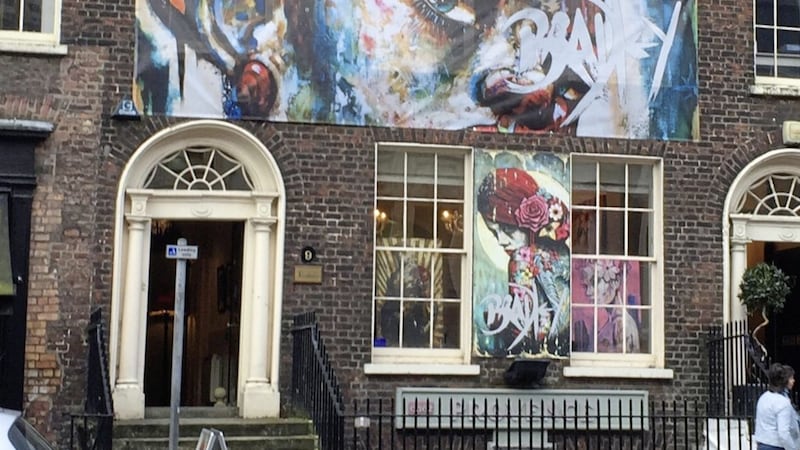 The pop up gallery on Chichester Street in Belfast city centre 