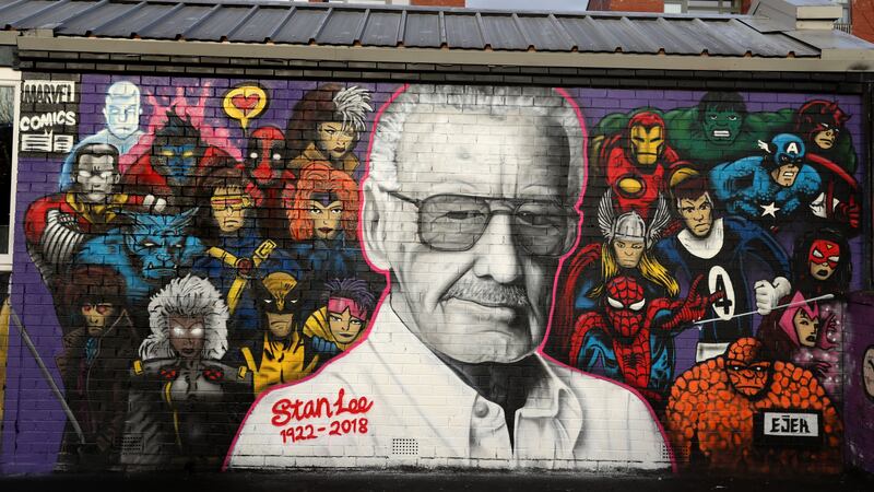 The piece was created in tribute to the Marvel Comics creator after his death in November.