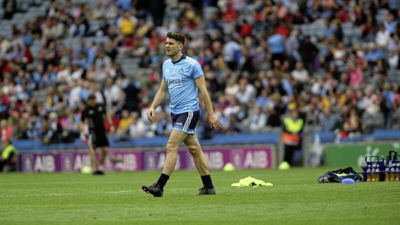 Dublin star Bernard Brogan stated that it was his dedication to kicking 50 balls over the bar in the lead up to games which made him a better footballer. Picture by Seamus Loughran. 