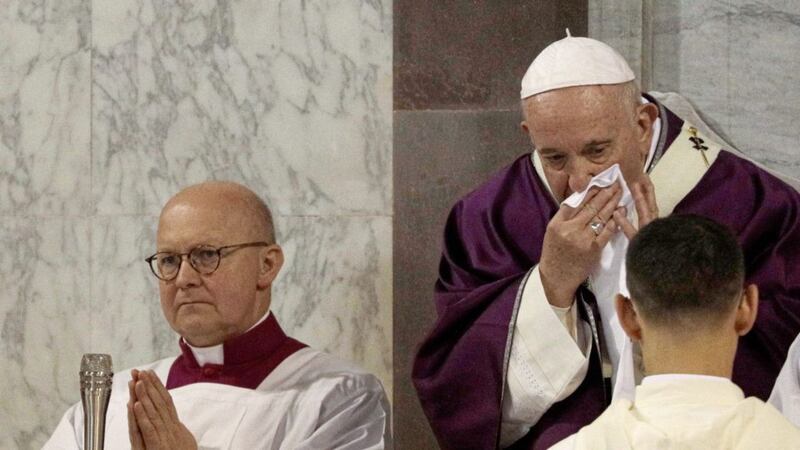 Pope Francis has tested negative for coronavirus. Picture by AP Photo/Gregorio Borgia 