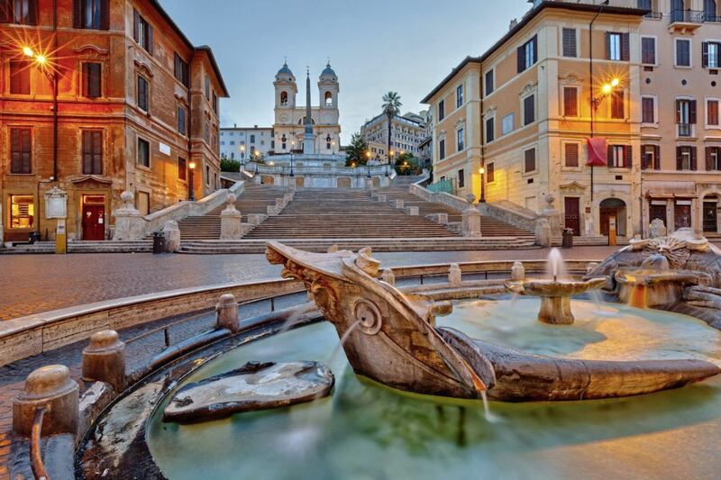 The Spanish Steps in Rome 