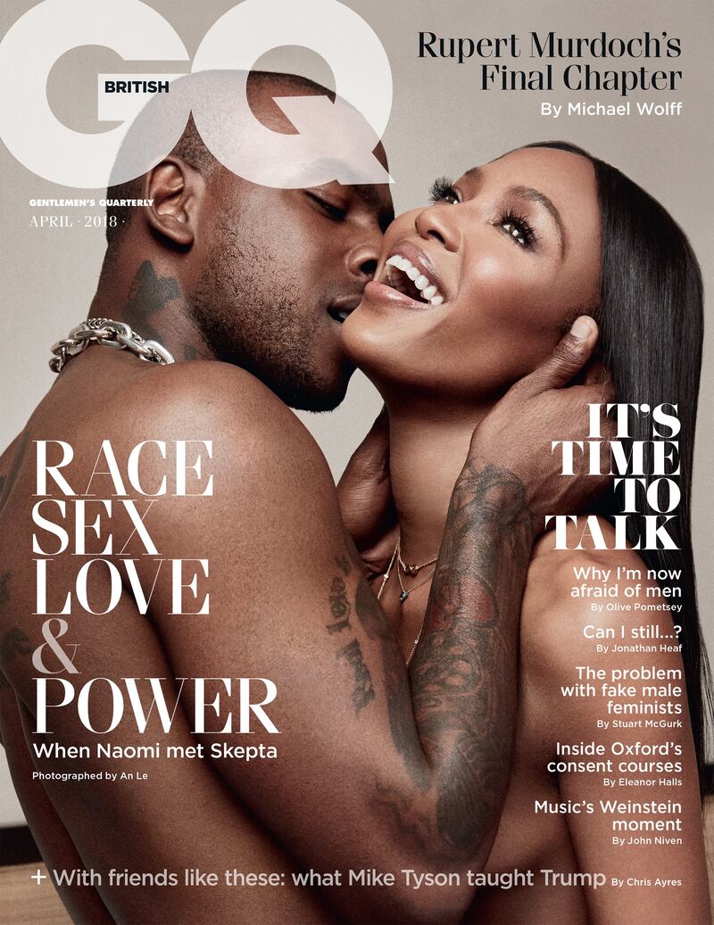 Naomi Campbell and Skepta on the cover of GQ (GQ magazine)