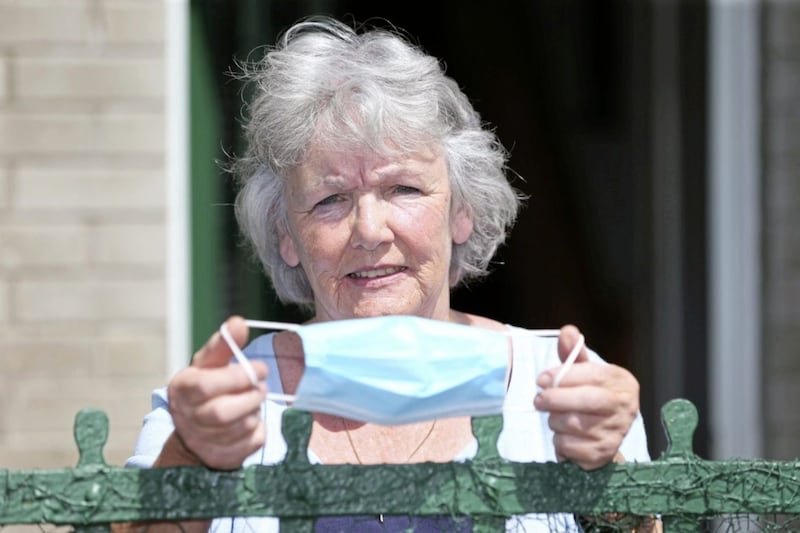 Rita Hatton said she was unable to withdraw her pension after she declined to remove her face mask. Picture by Mal McCann 