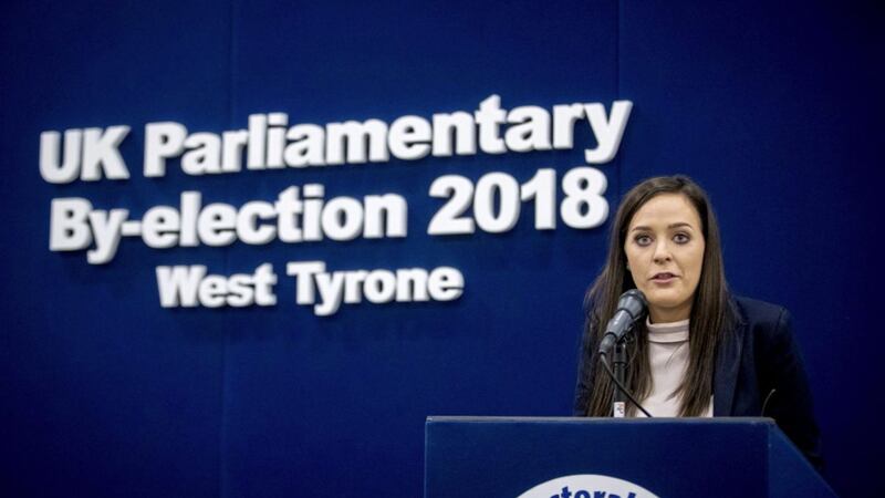 Sinn F&eacute;in&#39;s &Oacute;rfhlaith Begley topped the poll in West Tyrone but with a reduced majority. Picture by Liam McBurney/PA Wire 