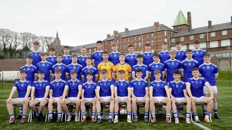 The 2020 St Colman&#39;s, Newry team that was due to face St Patrick&#39;s Maghera in the MacRory Cup final. The game has been postponed due to coronavirus Picture: Mark Marlow. 