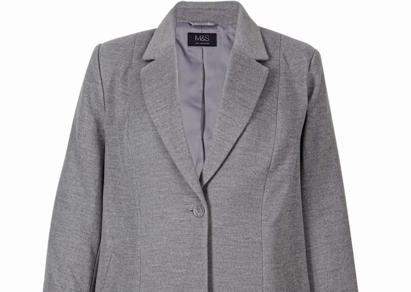 M&amp;S Collection Curve Single Button Coat, &pound;69, available from Marks &amp; Spencer 