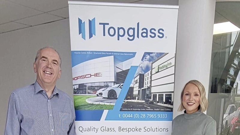 Topglass&rsquo; managing director Mark Mitchell and buyer Cathy Loughlin 