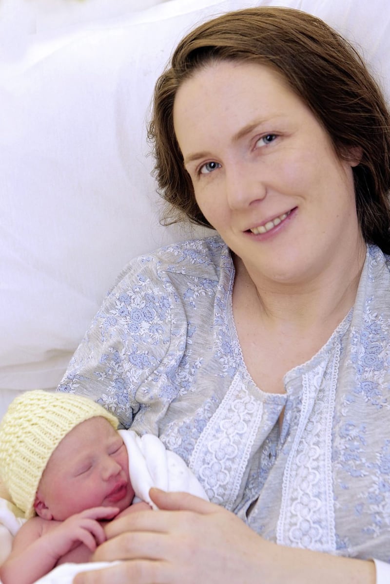 Celebrating the start of 2018 was proud mum Georgina King, with her little baby girl, Annie Ivy, at the Causeway hospital in Coleraine. 