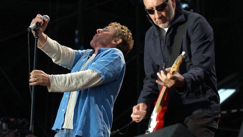 The Who&#39;s Roger Daltrey and Pete Townshend who headlined Glastonbury last night 