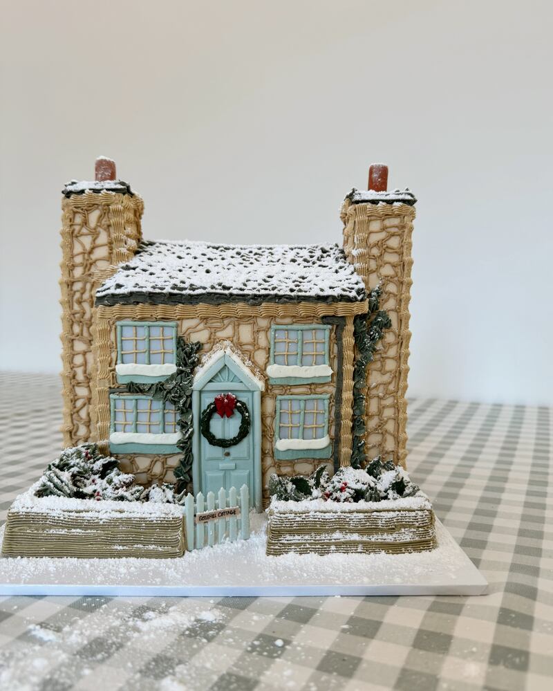 Bridie West said it took around one day and a half to bake and decorate her Rosehill Cottage cake