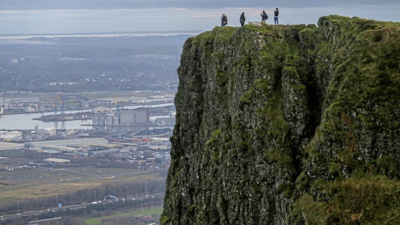 After 35 years living in Belfast, Nuala has finally climbed Cave Hill Picture: Mal McCann 