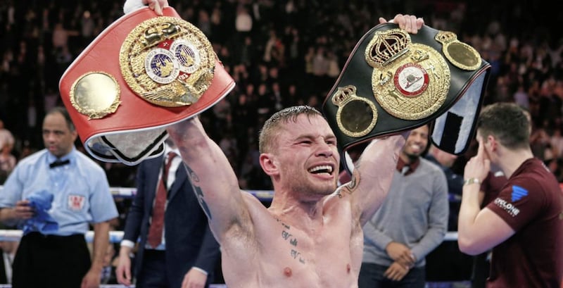 Carl Frampton produced a stunning display to beat Leo Santa Cruz in New York. His Twitter account was also one of the most entertaining in 2016