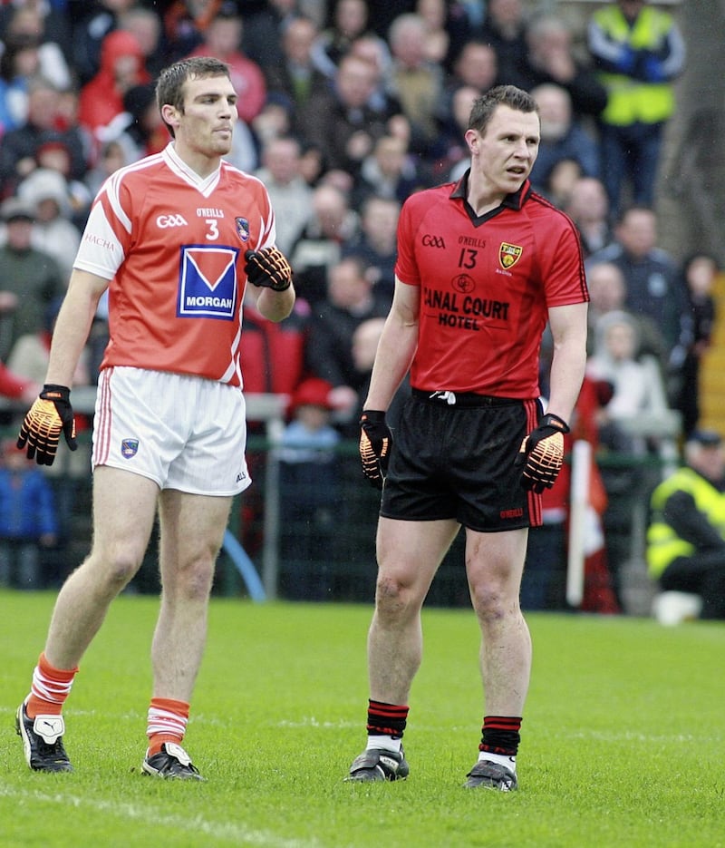 The 2011 Ulster SFC quarter-final clash against Armagh proved to be John Clarke's last for Down. Picture by Seamus Loughran