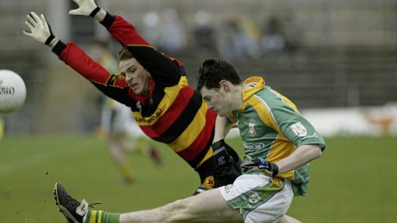 Marty Clarke in action for St Louis, Kilkeel in the 2006 MacRory Cup competition 