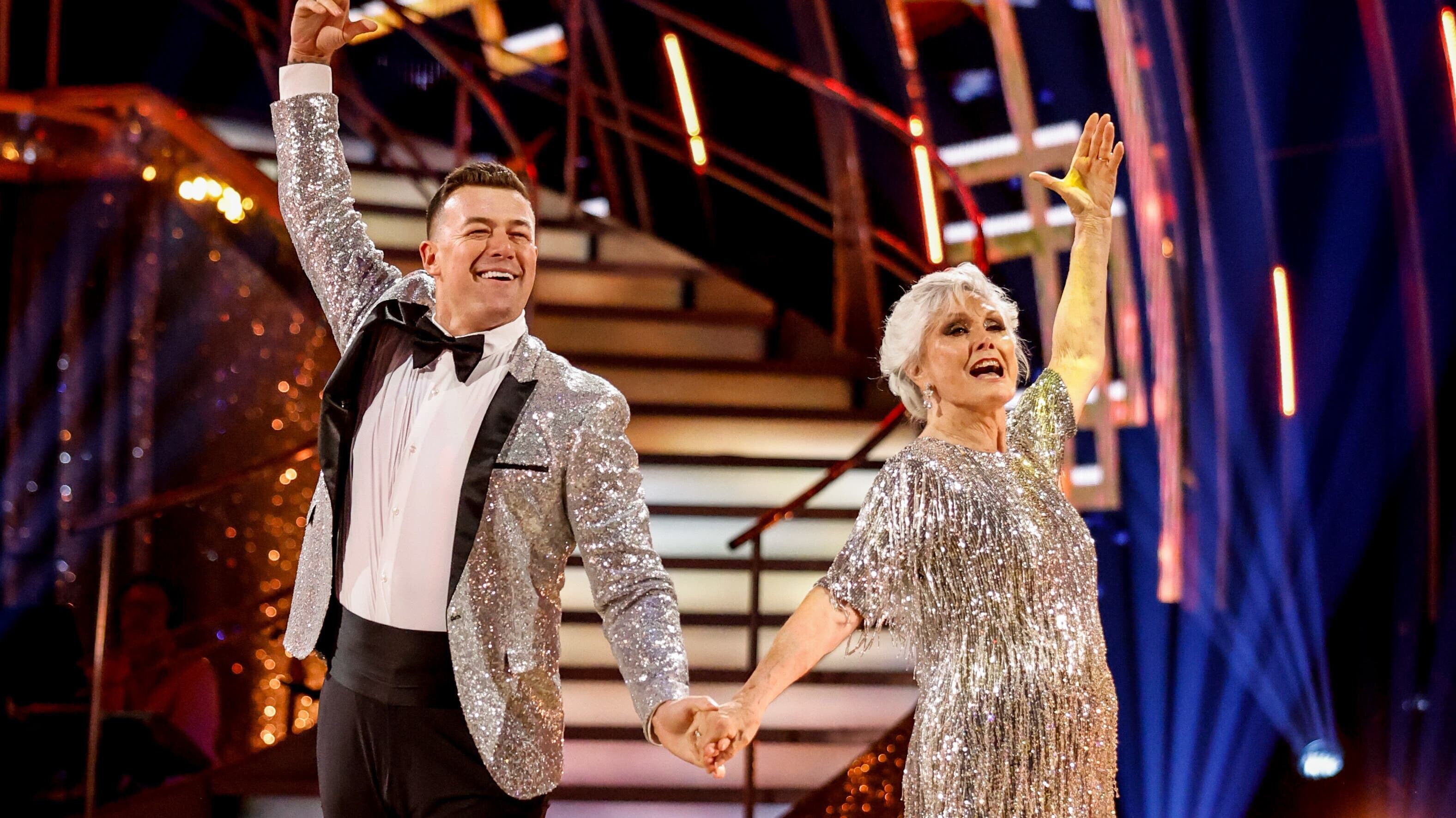 Kai Widdrington and Angela Rippon, during the live show on Saturday for BBC1’s Strictly Come Dancing (Guy Levy/BBC/PA)