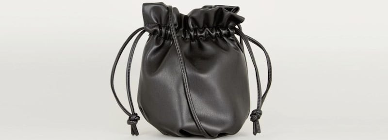 Black Leather-Look Mini Pouch Bag, &pound;15.99, New Look 