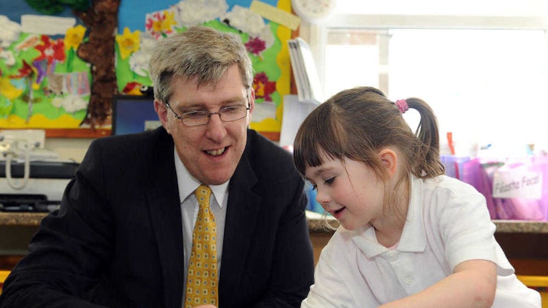 John O&#39;Dowd discusses shared education during a visit to projects in Fermanagh 