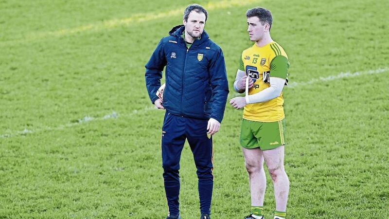 Donegal&rsquo;s Michael Murphy (left) is an example of a forward whose natural talent has been constricted by the tactical requirements of the modern game as he has had to play a huge deal of his county career in a deeper role in order to exert influence. His team-mate Paddy McBrearty (right) is another forward blessed with outstanding ability and it would great to see him and others with similar star quality being allowed a more expansive stage on which to express themselves Picture by Margaret McLaughlin 